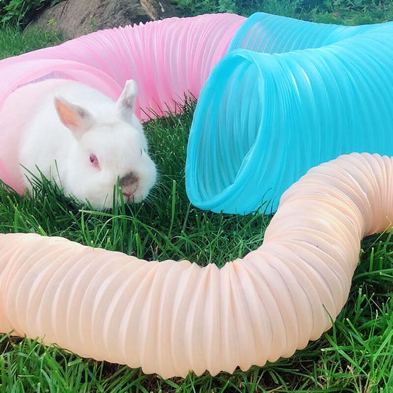 Kæledyr tunnel dejlig plast kanin tunnel kæledyr legetøj kanin ilder hamster marsvin hamster legetøj tunnel til lille kæledyr