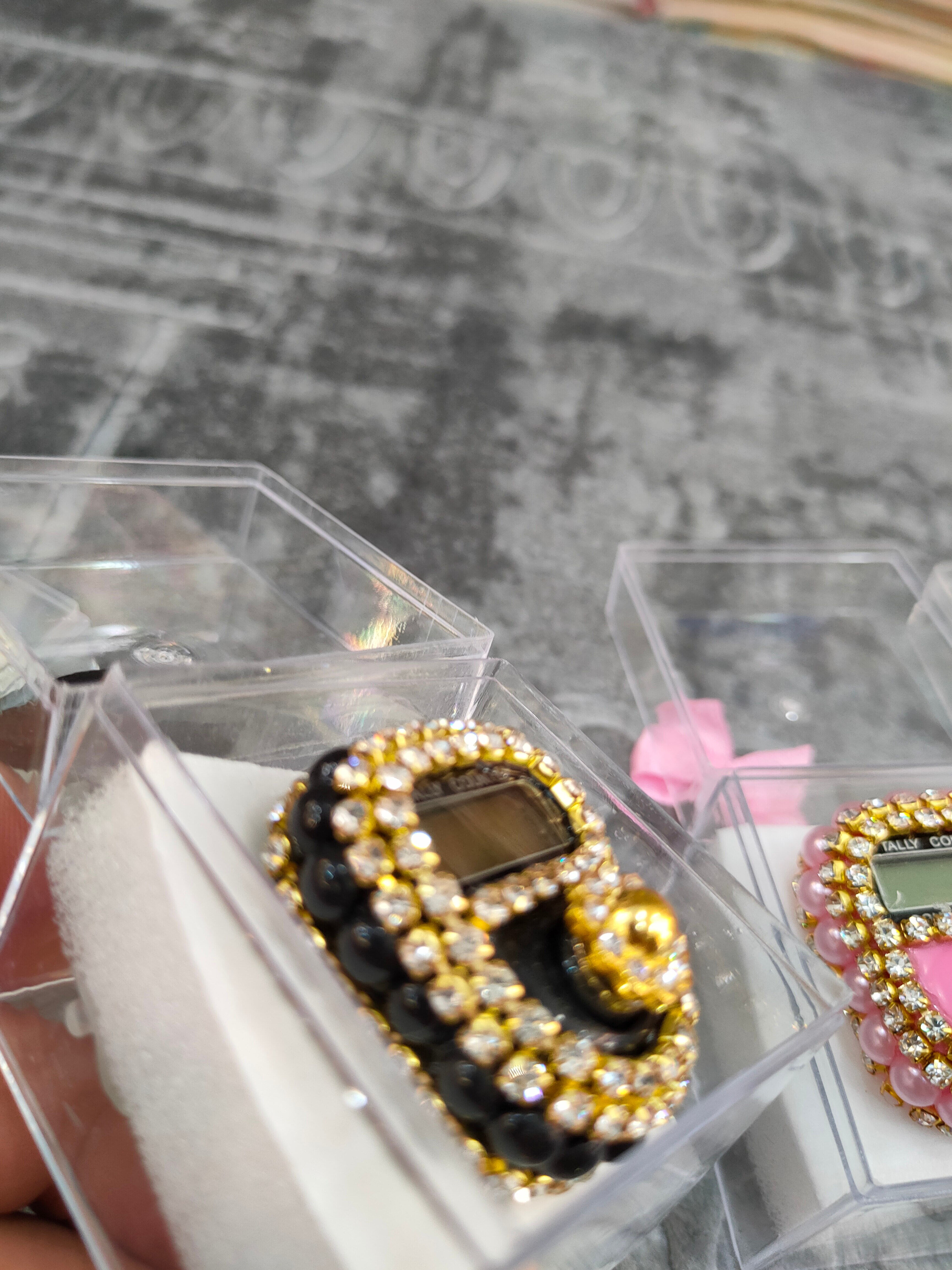 10 Stuks Roterende Gebed Kralen Met Led Digitale Teller Draagbare Vinger Tasbeeh Luxuryfavors Voor Moslims Moslim Tasbeeh Kralen