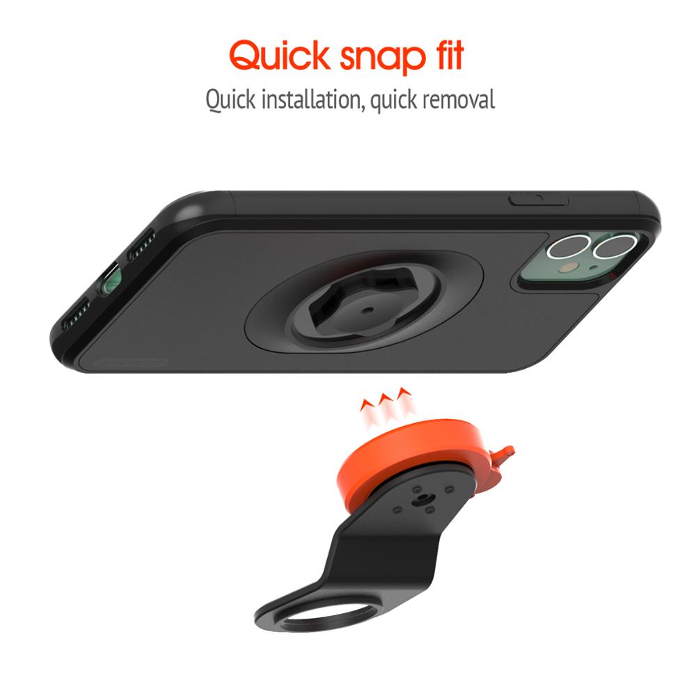 Mountainbike-Telefonhalterung für iPhone 16 Profi Max, 16 Profi, 15, 14 13 – stoßfeste Lenkerhalterung mit Anti-Schock-Hülle zum Radfahren