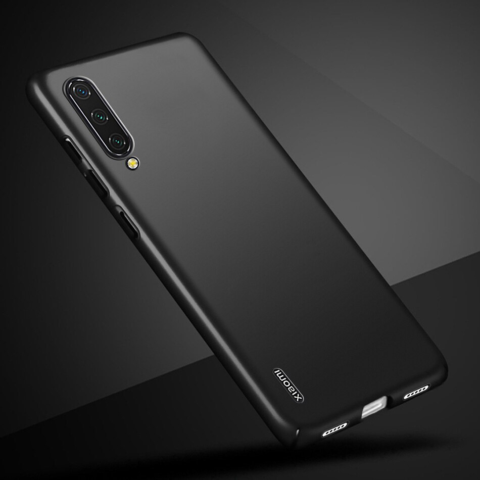 Smukła, twarda obudowa pc dla Xiao mi mi A3 mi A3 skrzynki pokrywa matowe z tworzywa sztucznego przypadku telefonu zderzak dla Xiao mi mi A3 3 Lite tylna pokrywa Funda: For MI A3 / Black