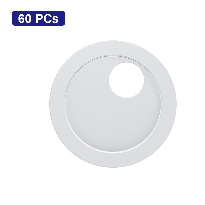 60PCs Webcam Coperchio Otturatore Slider Universale Per Il Iphone Smartphone Ipad Del Computer Portatile Tablet PC Macchina Fotografica Privacy Sticker Dropshipping: White-Plastic-Round