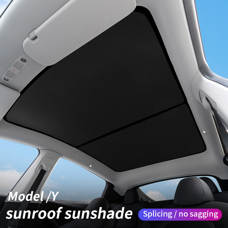 For tesla model 3 2022/model Y Glass roof Sunshade Front Rear Sunroof Skylight Blind Shading Net sunroof sunshade