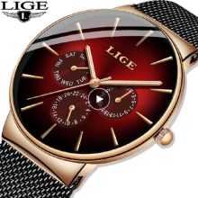 Luik Mode Heren Horloges Topmerk Luxe Quartz Horloge Mannen Mesh Staal Waterdichte Ultra-Dunne Horloge Voor Mannen sport Klok
