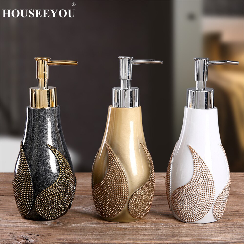 Hand Pump Liquid Soap Dispenser Bathroom Kitchen Sink Shampoo Sanitizer Bath Shower Gel Press Lotion Bottle Washing
