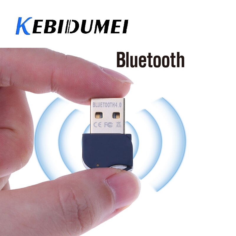 Kebidumei mini usb bluetooth adapter  v4.0 csr drev gratis trådløse dongler musikmodtager til windows 10 8 7 til computer pc