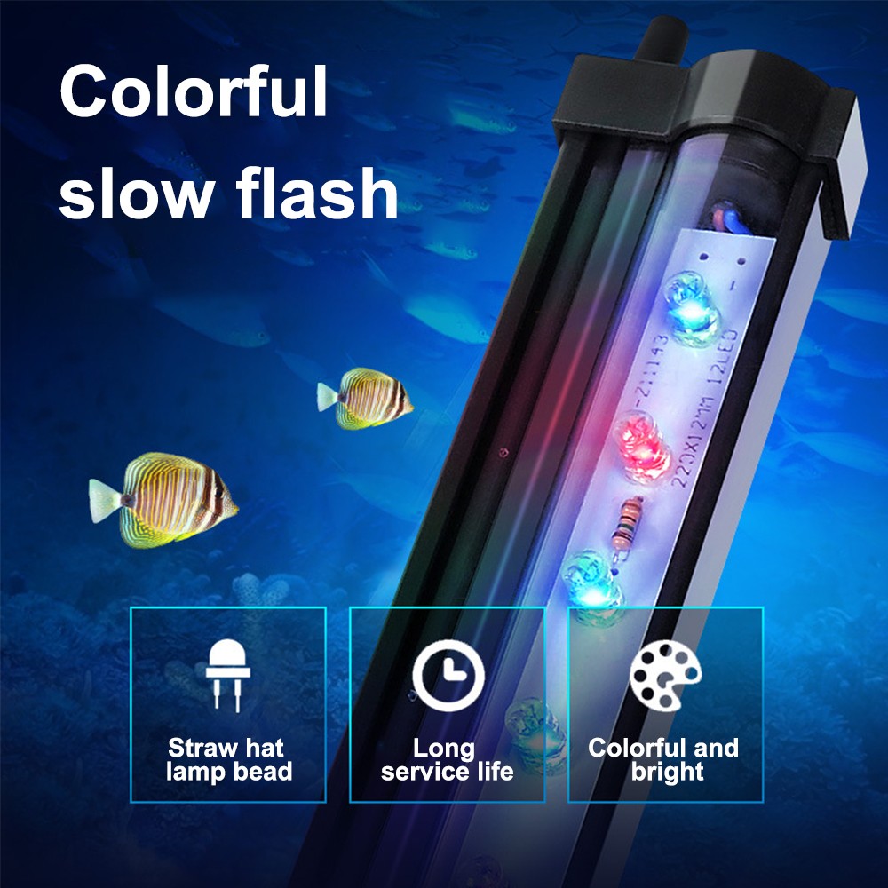 Aquarium LED Luchtbel Licht Aquarium Luchtpomp Onderwaterlamp Dompelpomp Aquarium Licht Stille Oxygenator Aquarium Bubbler
