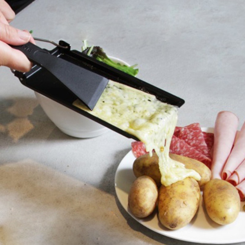 Grill ost raclette set non-stick ost smältpanna bakad ost ugn 1 set grill ostbräda bakplåt kök prylar järn