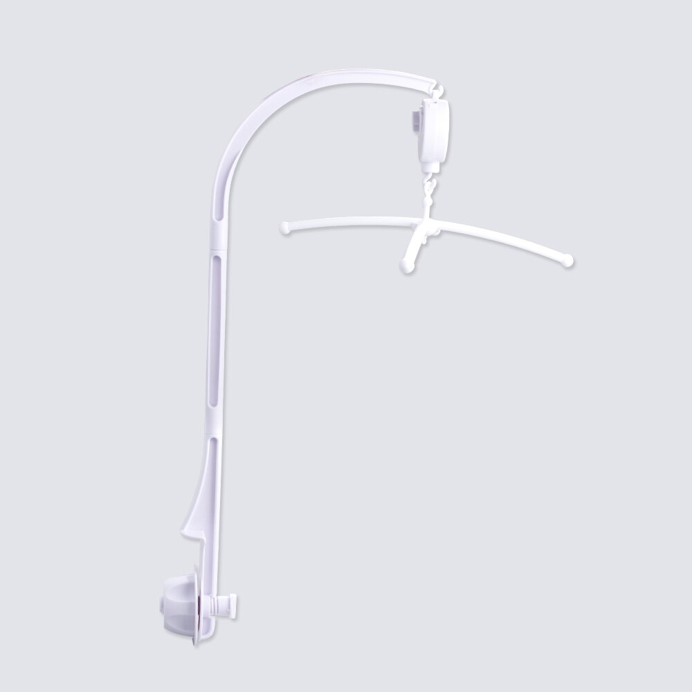 White Baby Rattles Infant Mobile Bed Bell Toy Rattles Bracket Set Holder Arm Wind-up Hugs Music Boxes Baby Toys Developing Toys: Default Title