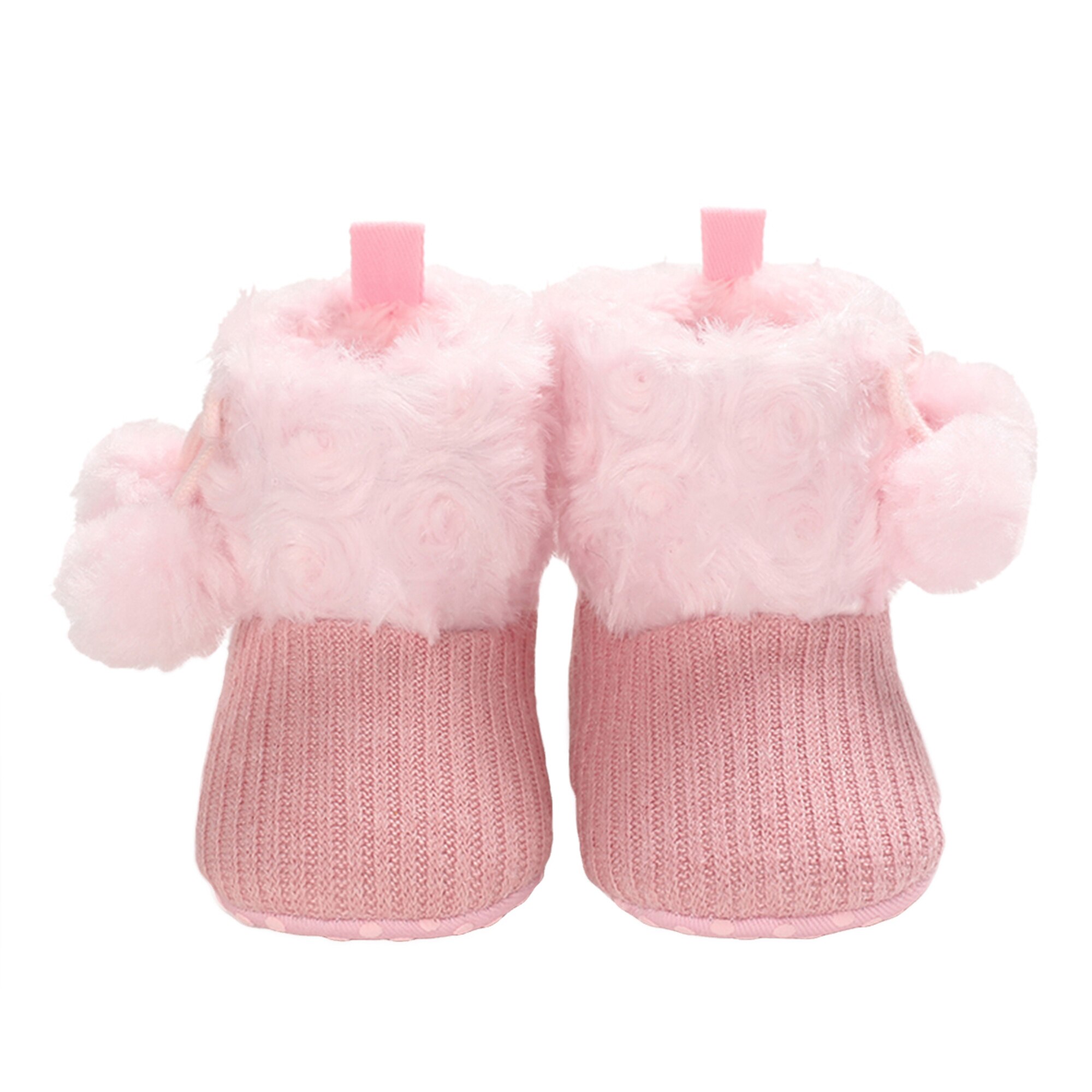 Bambin filles chaussures d'hiver doux multicolore mignon confortable antidérapant marche bottes: Rose / 11