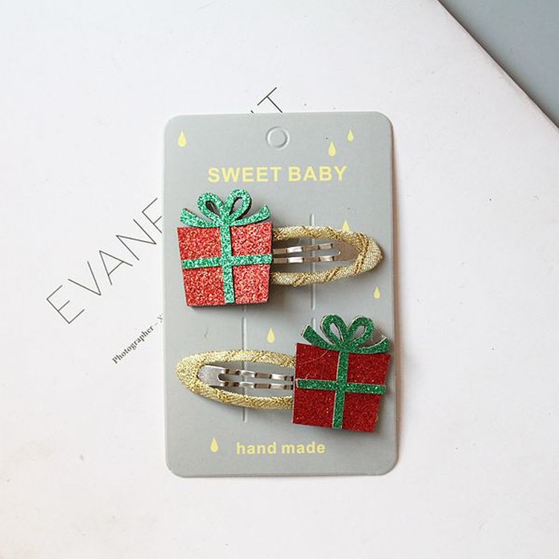de noël épingle à cheveux ensemble enfants cheveux accessoires de princesse noël épingle à cheveux pince latérale