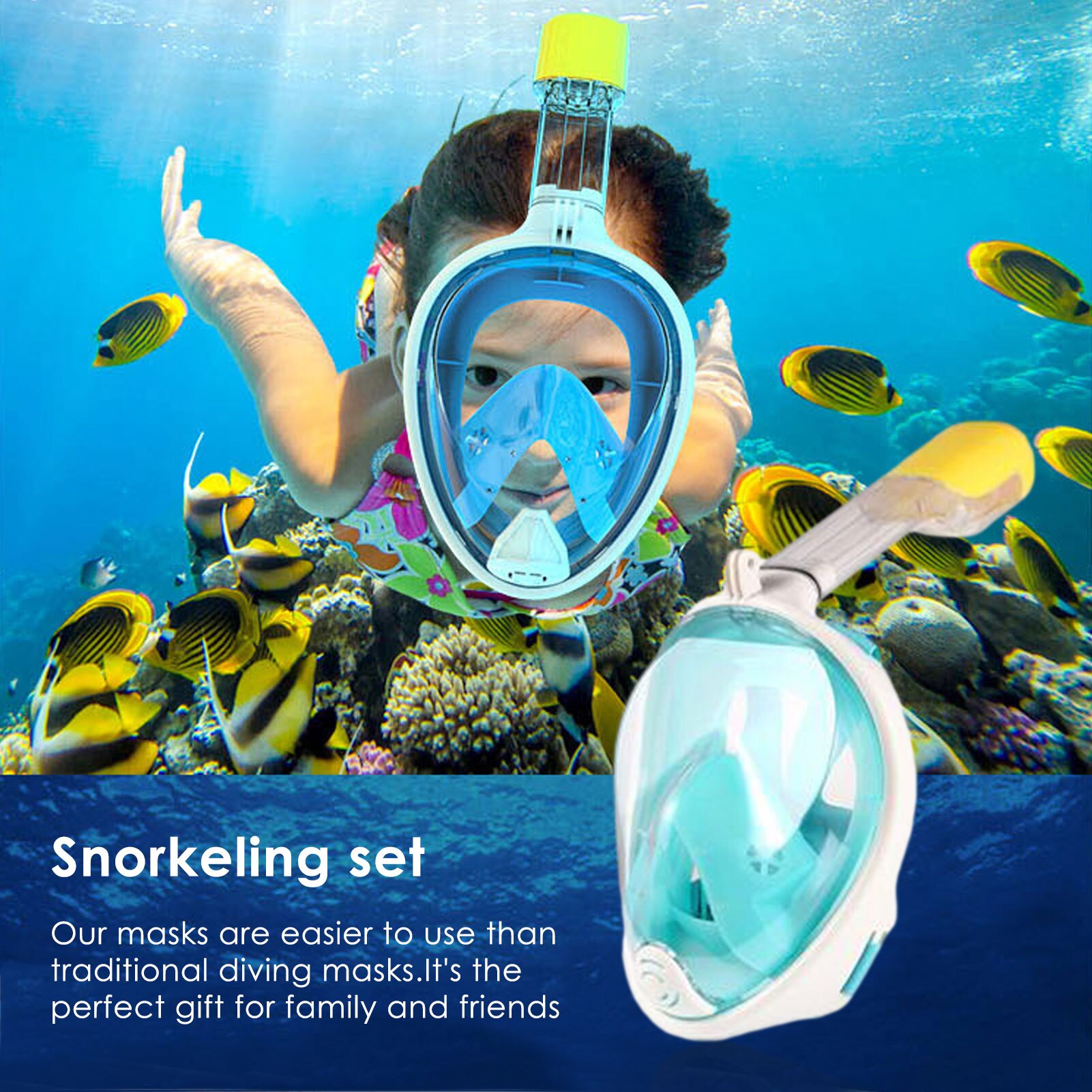 Scuba Tauchen Maske Volle Gesicht Schnorcheln Maske Unterwasser Anti Nebel Schnorcheln Tauchen Maske Für Schwimmen Speerfischen Dive Männer