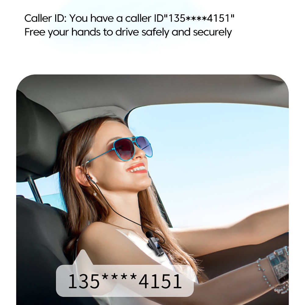 V5.5 słuchawki z klipsem na kołnierz bezprzewodowe słuchawki douszne Bluetooth z mikrofonem HD słuchawki z redukcją szumów sportowy zestaw słuchawkowy hifi