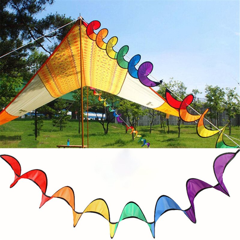 Farbe Mühle Markise Hängen Flagge Dekoration Regenbogen Wind Bar Lager Rotierenden Kanal Bunte Zelt Sika