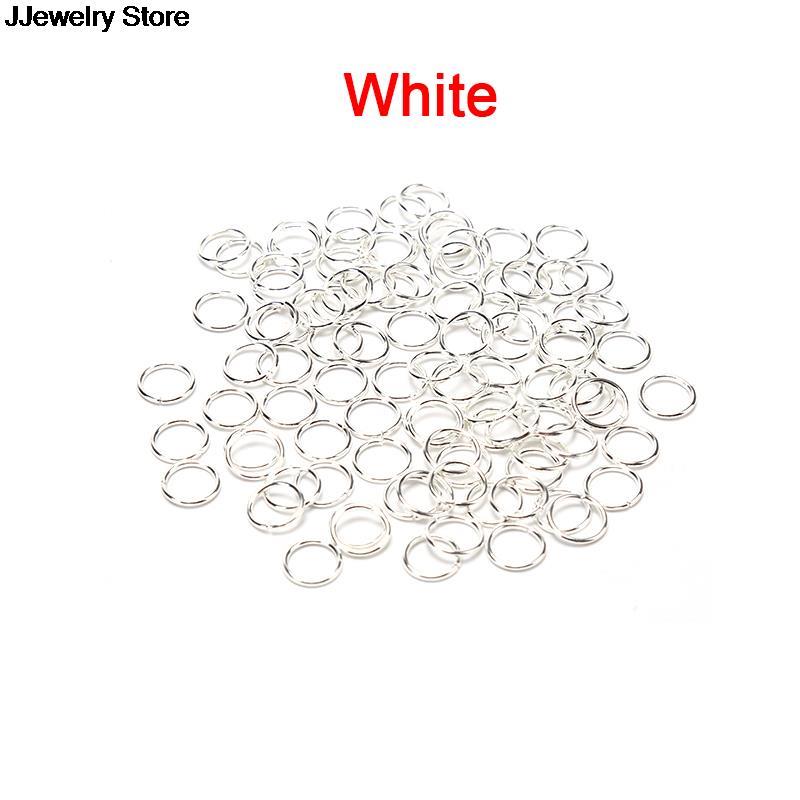 100 sztuk Jump pierścienie dzielone pierścienie 4mm/5mm/6mm/7mm/8mm dla ozdobna biżuteria otwarcie pierścień połączenia