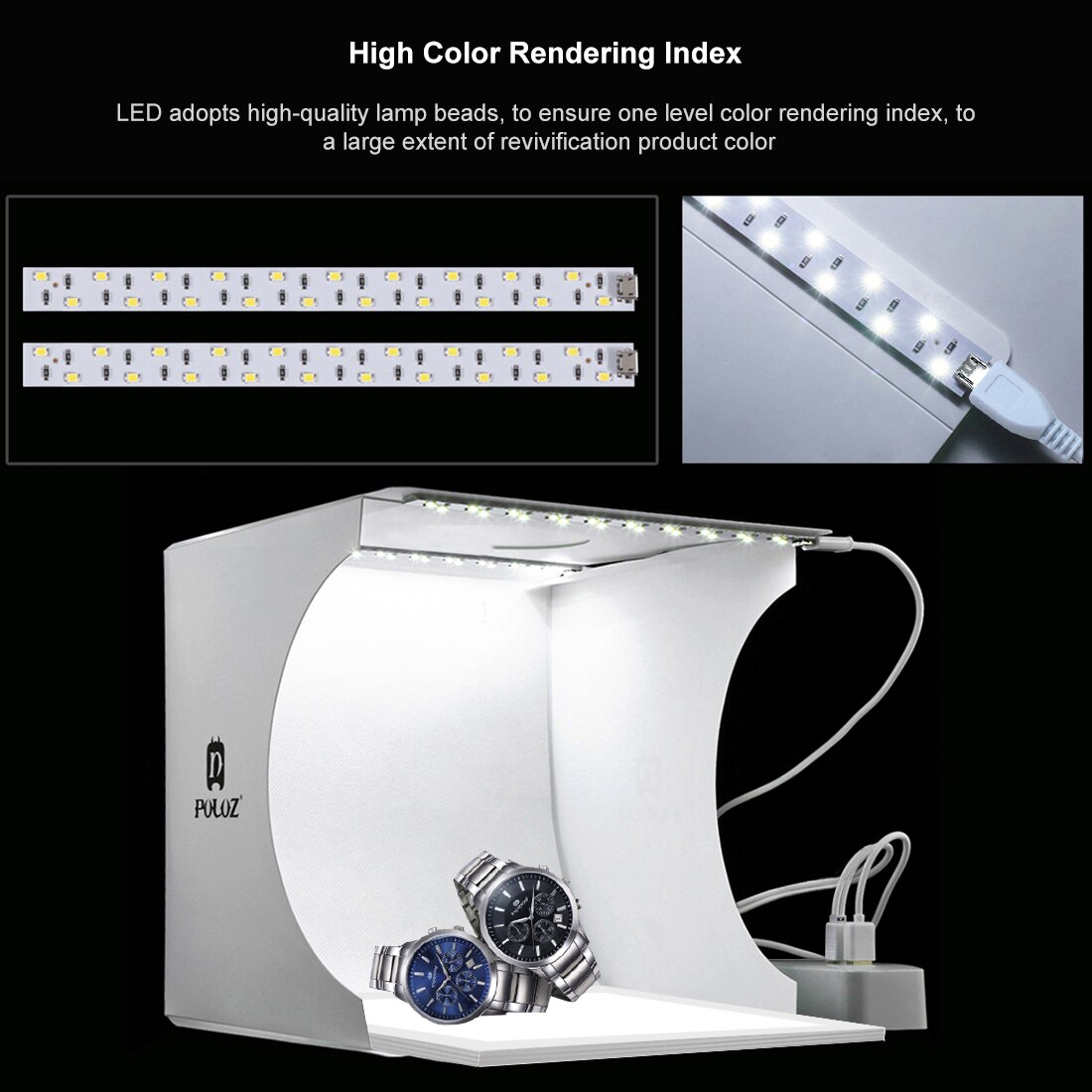 Mini Led Fotografie Shadowless Licht Lamp Panel Pad Studio Dozen Kits Fotoshoot Item Shadow Eliminatie Licht Fotografia