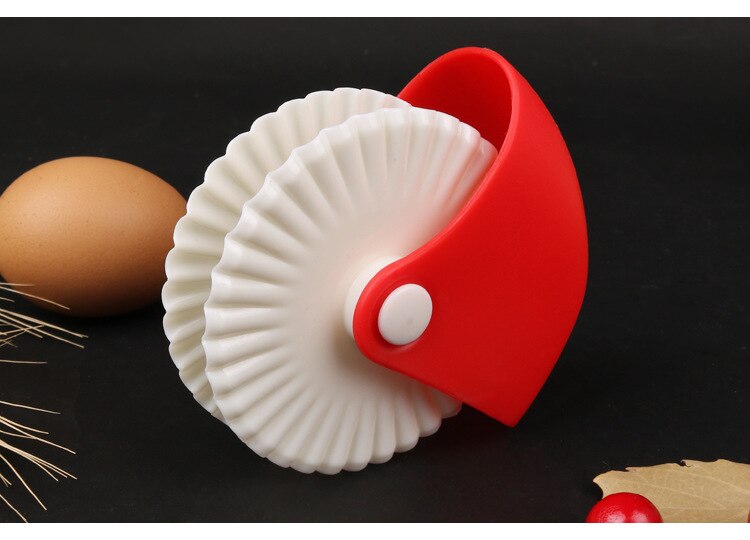 Baking Tools Kitchen Pizza Pastry Lattice Cutter Pastry Pie Decor Cuter Plastic Wheel Roller for Pizza Pastry Pie Crust