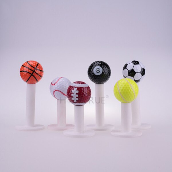 Golf Training Ball Sports Balls For Golfer Travel Pack Of 6pcs