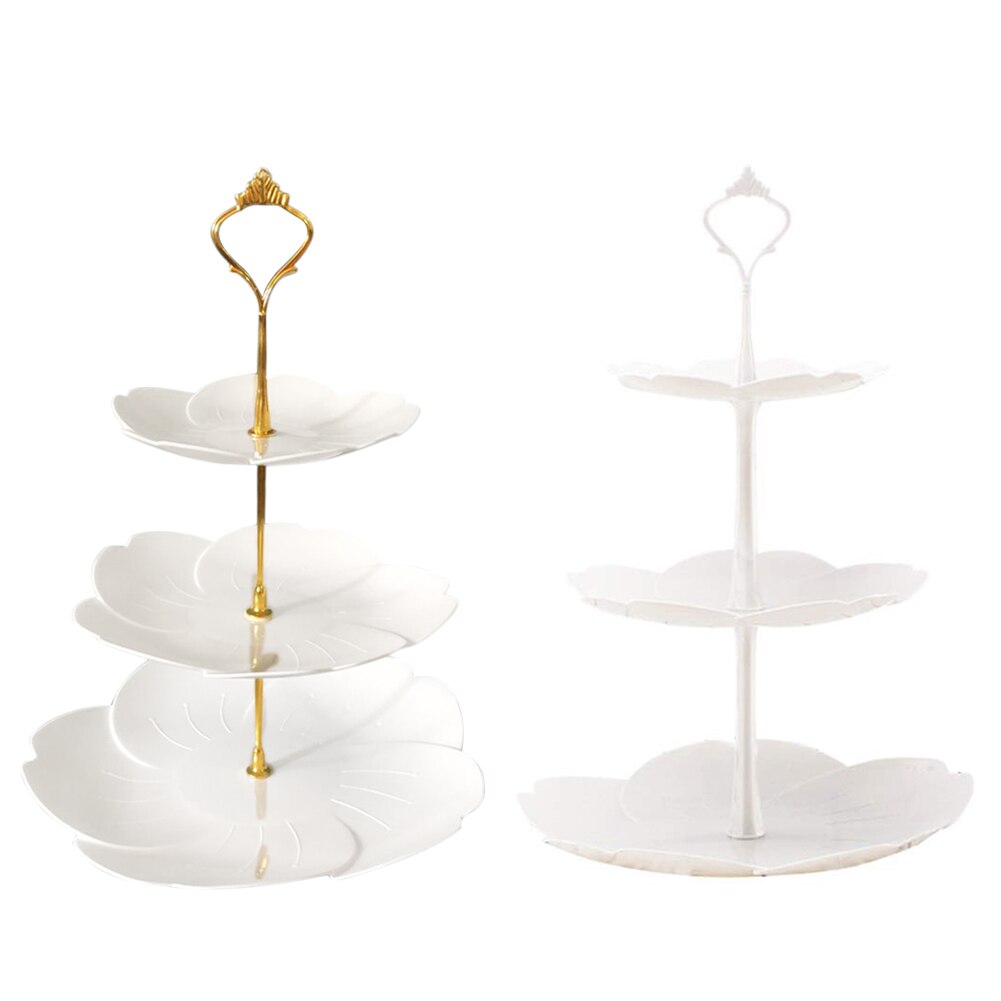 Drielaags fruitbord, meerlaagse taartstandaard, taartrek voor bruiloft, verloving, verjaardagsfeest