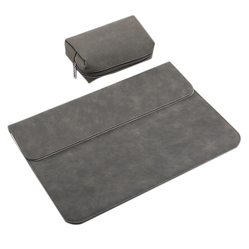 Laptop Beschermhoes, Ultra-Dunne Frosted Draagbare Laptop Beschermhoes Binnenzak Met Power Pack Voor Dell: Dark Grey