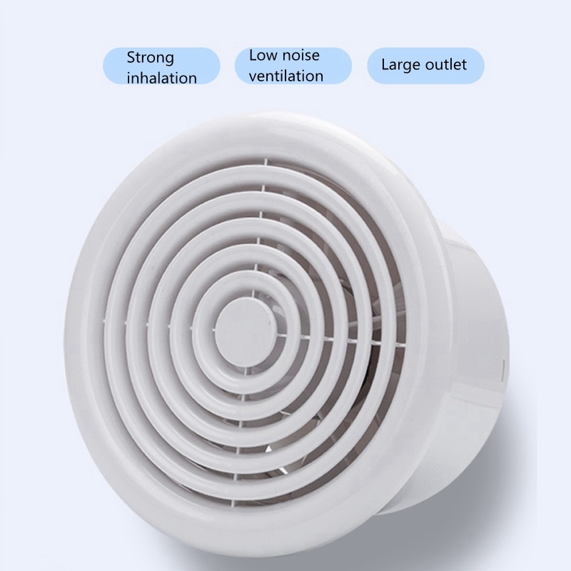 4 or 6 inch ventilator voor thuisgebruik, badkamerventilator, plafond- en wandventilator voor keuken en badkamer, super stil