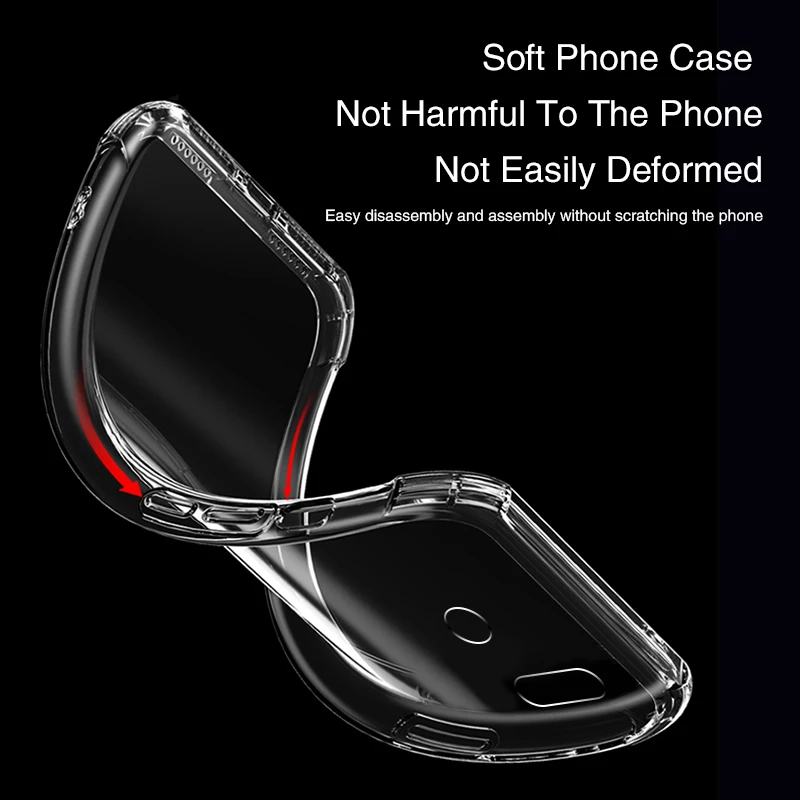 Airbag-silikon-handyhülle für huawei nova 3, nova 3, 3i , 3e 2s 2i, 2 plus lite, transparent, original tpu, einfache rückseite