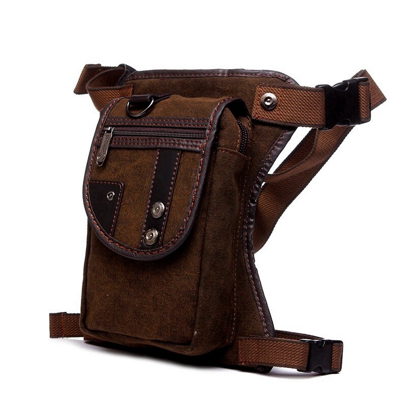 mode Waterdichte canvas taille tas Toevallige Reizen mannen Tas motorfiets beenzak Fanny Taille Pack 5 kleur