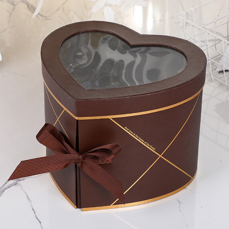 Two Layers Love Shape Rotating Box Paper Box Flower Box Packing Box DIY Decor Festival Favors: CF