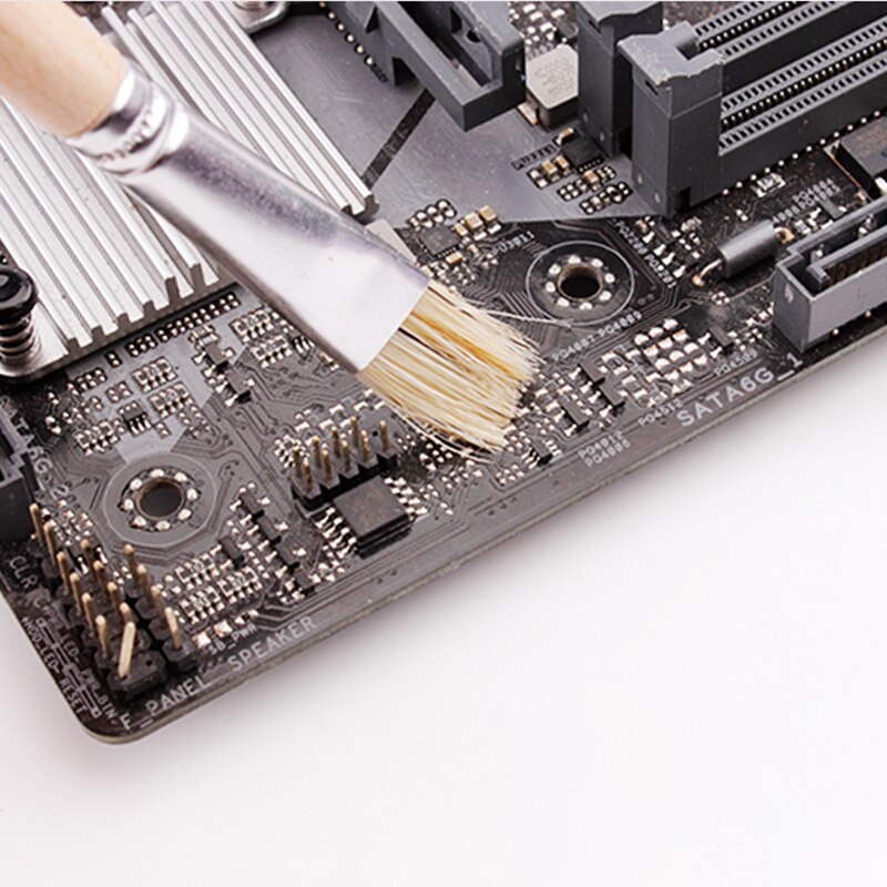 10Pcs Hard/soft bristle brush Anti-static Brush PCB Mainboard Rework ESD Brush For Mobile Phone PCB BGA CHIP IC Repair Soldering