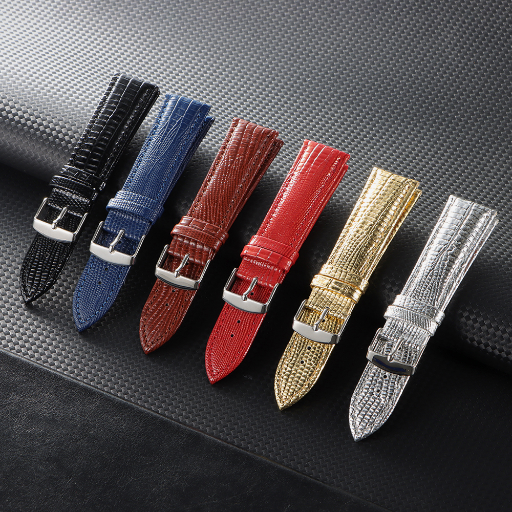 Universal Replacement Composite Material Strap Leather Watchband for Smartwatch Men Women 18mm 20mm 22mm Watch Band Accessories