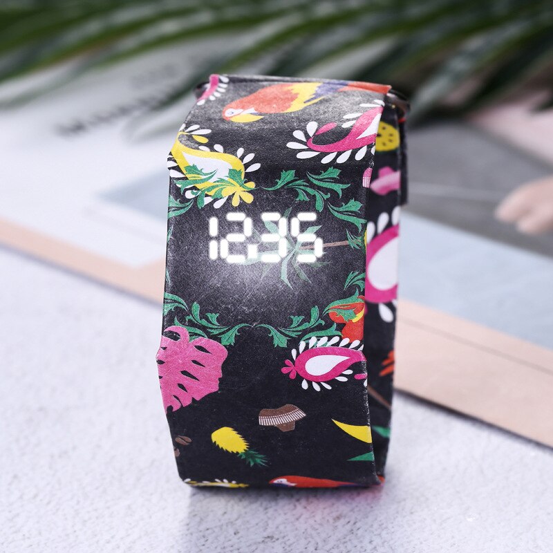 LED Paper Watch Waterproof Sport Men Women Watches Magnetic Closure Buckle Ultra Light Digital Watch relogio masculino feminino: 18