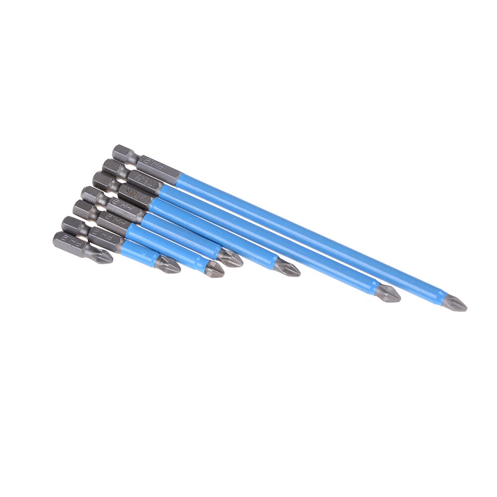 Alloy Steel PH2 Anti Slip Electric Screwdriver Bit Set Bits Hex Shank 25mm 50mm 65mm 70mm 90mm 127mm 150mm