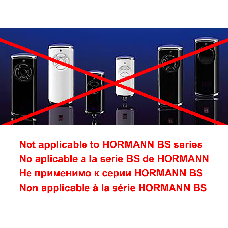 HORMANN 868 HSM2 HSM4 HSE2 MARANTEC Digital 384 D302 D304 868 MHz Fernbedienung für Tor Garagentor