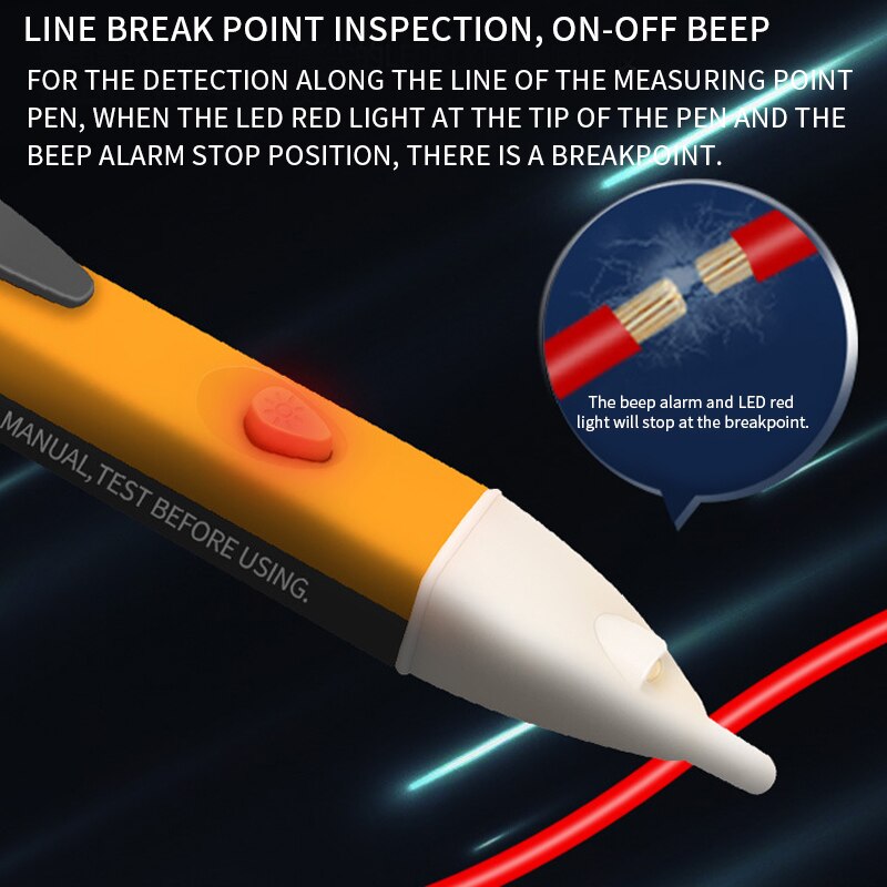 Electricity Test Pencil Digital 90-1000V 12-1000V Detector Non-Contact Tester Pen Tester Meter Volt Current Electric