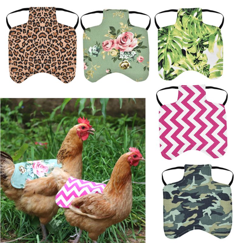 Adjustable Pet Clothes Hen Apron Poultry Hen Saddle Apron Feather Protection Holder Chicken Protector