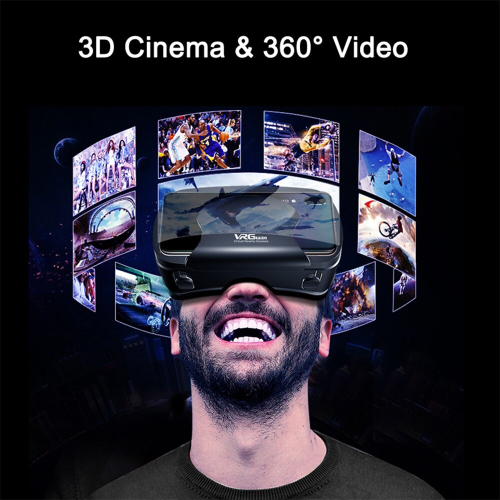 Etvr 3d film spil briller vrgoogle pap fordybende virtual reality headset med controller passer 5-7 tommer smart telefon
