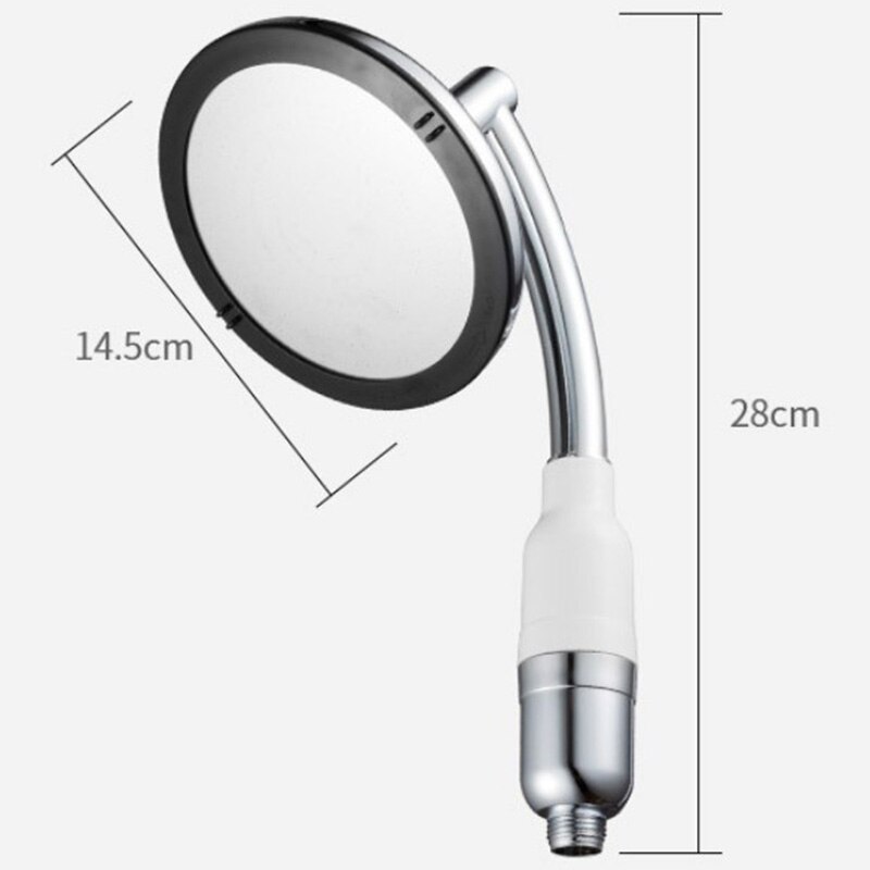 Shower Head Filter Water Hand Shower Bathroom Shower Head Set Rain 6 inch Top Spray Water Heater Pressurized Negative Ion Nozzle