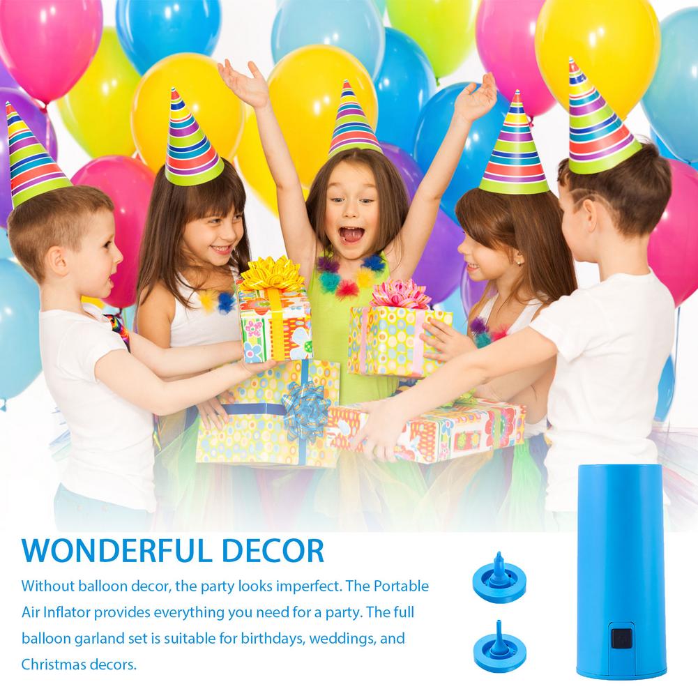 Electric Air Balloon Pump Upgraded Electric Inflator Pump Durable Helium Balloon Pump Portable Balloon Air Blower Balloon Blower