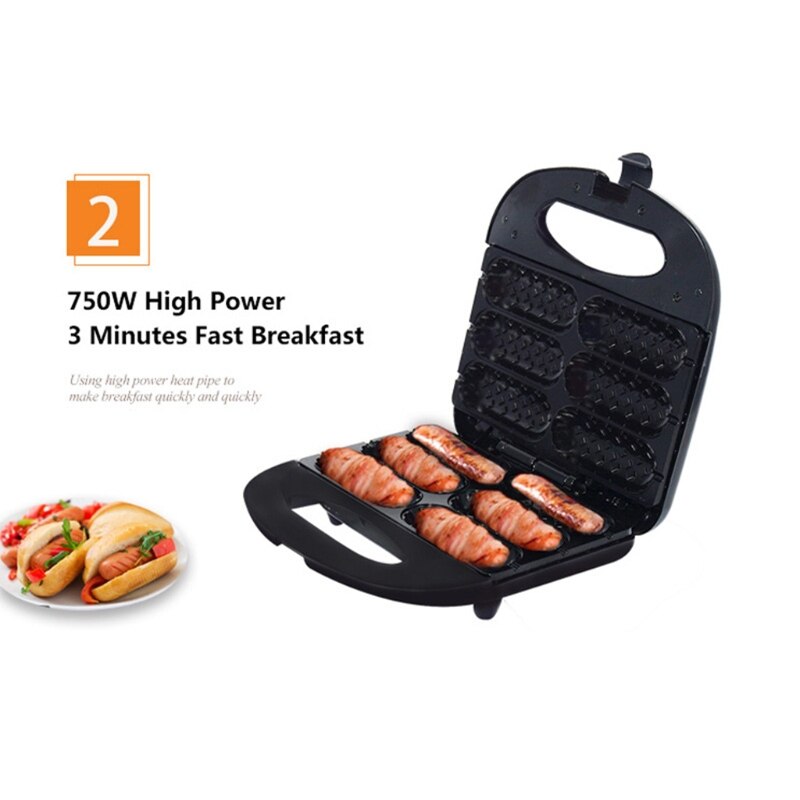 Elektrisk hotdog bager vaffeljern - vafler på stilk, vaffelpinde hundemaskine