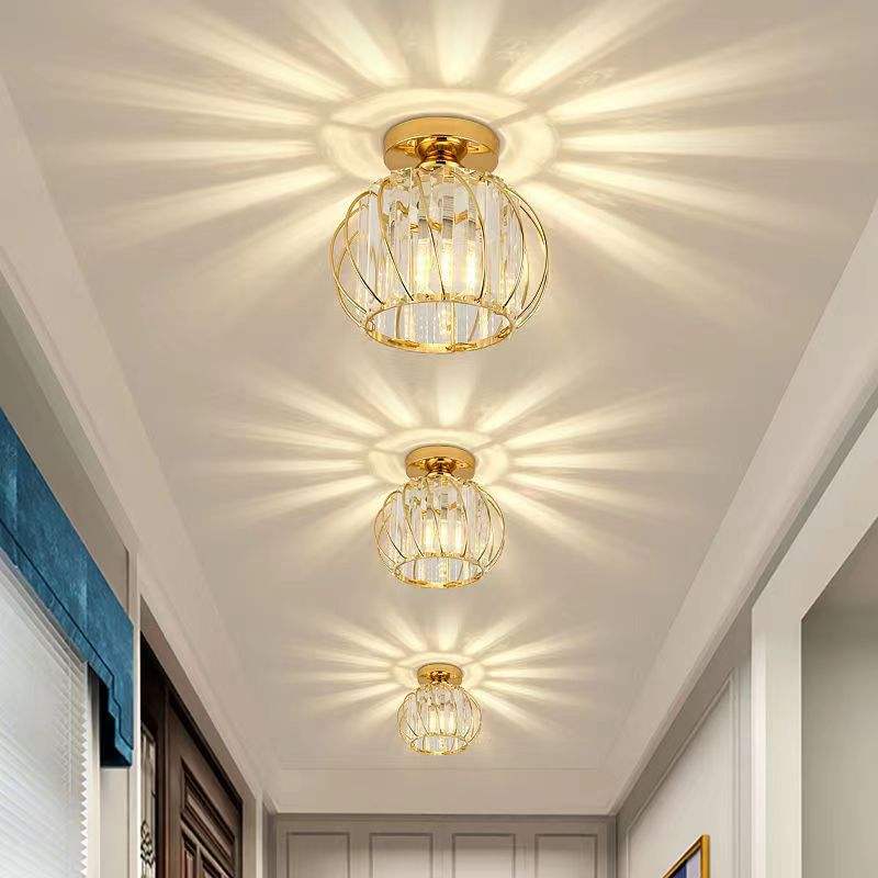 Luksus entre korridor lampe belysningsarmaturer krystal loftslampe indbygget moderne krystal lysekrone