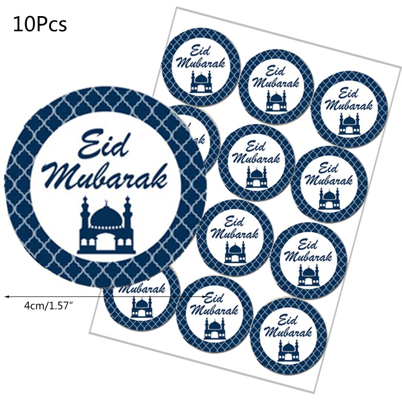 Étiquettes autocollantes Eid Mubarak Ramadan Kareem décoration carte de vœux étiquettes scellées 120 pièces