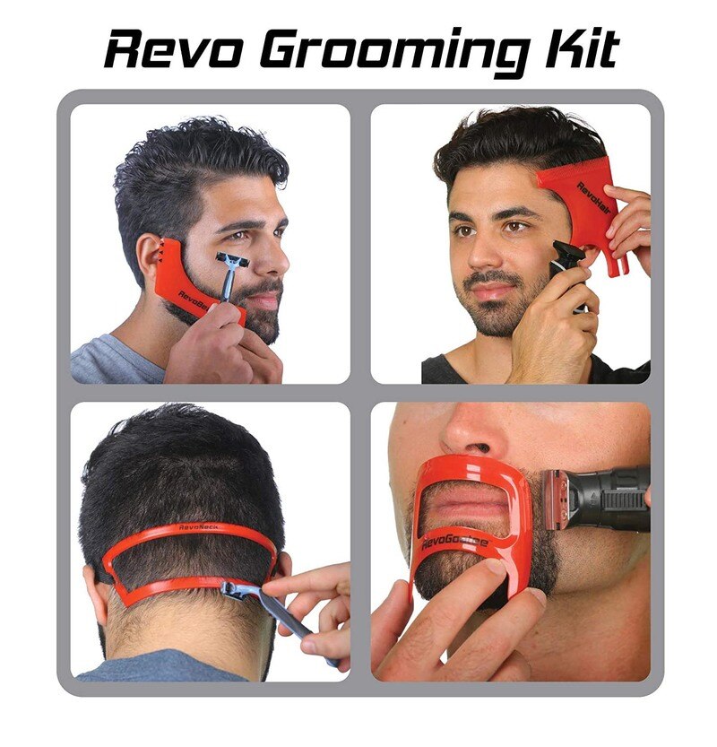 1pcs Men Beard style Comb Appearance Moustache moulding Hairdressing Plastic Hair Shaping Styling Template ruler combs