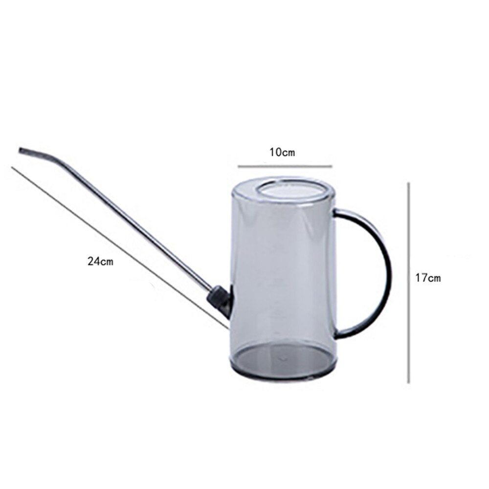 1L Plastic Watering Can Bottle Stainless Steel Long Spout Watering Pot Shatterproof For Outdoor And Indoor House Plants Flowers
