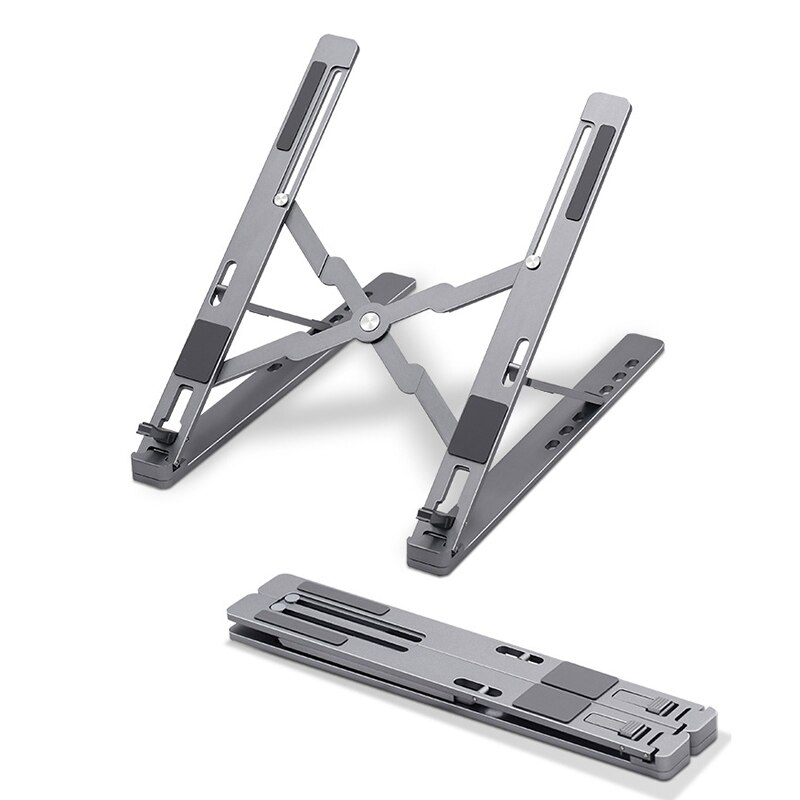 Portable Adjustable Laptop Holder Foldable Notebook Stand Holder Lifting Cooling Bracket Non-slip Pad for Laptop under