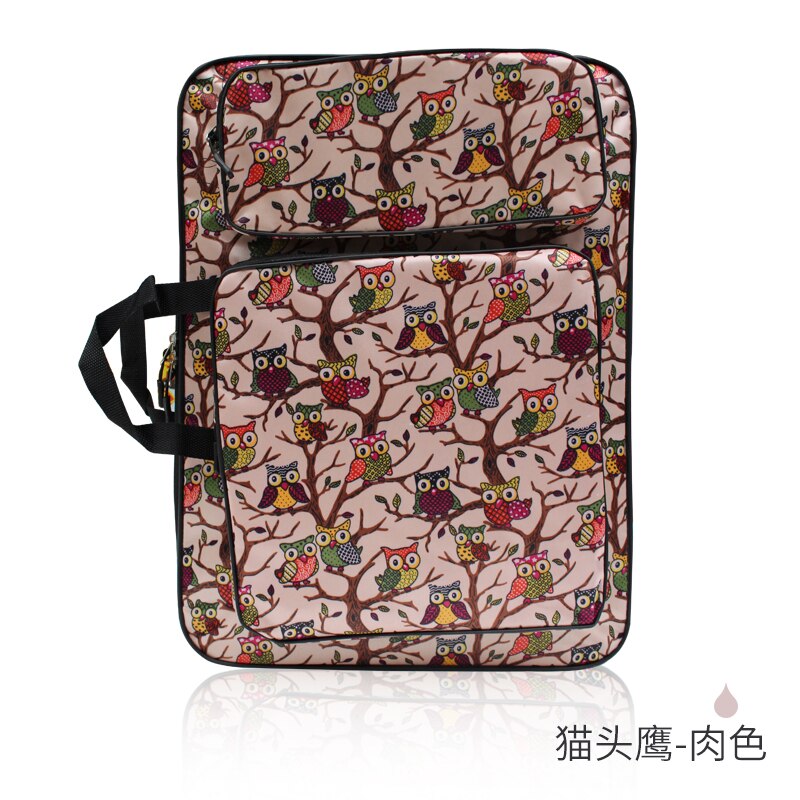 Cute Cartoon Animal Drawing Set Art Bag A3 Sketch Pad/Drawing Kit 8K Art School Bag Painting Bags for Kids Sketch Bag: skin