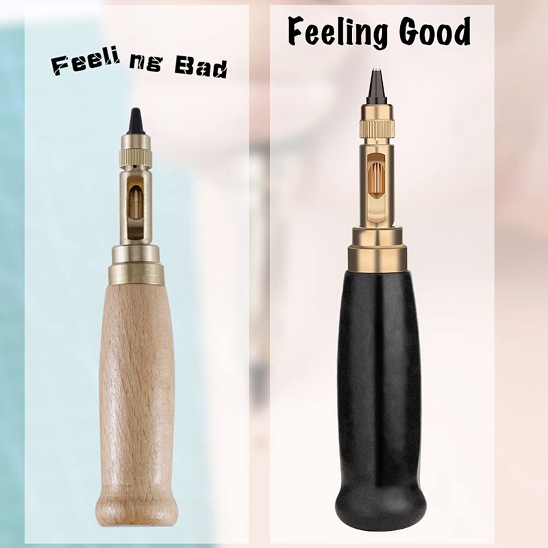 Adjustable Screw Punch, Screw Hole Punch, 6 Tip Sizes Leather Paper Craft Adjustable Screw, Leather Hole Punch