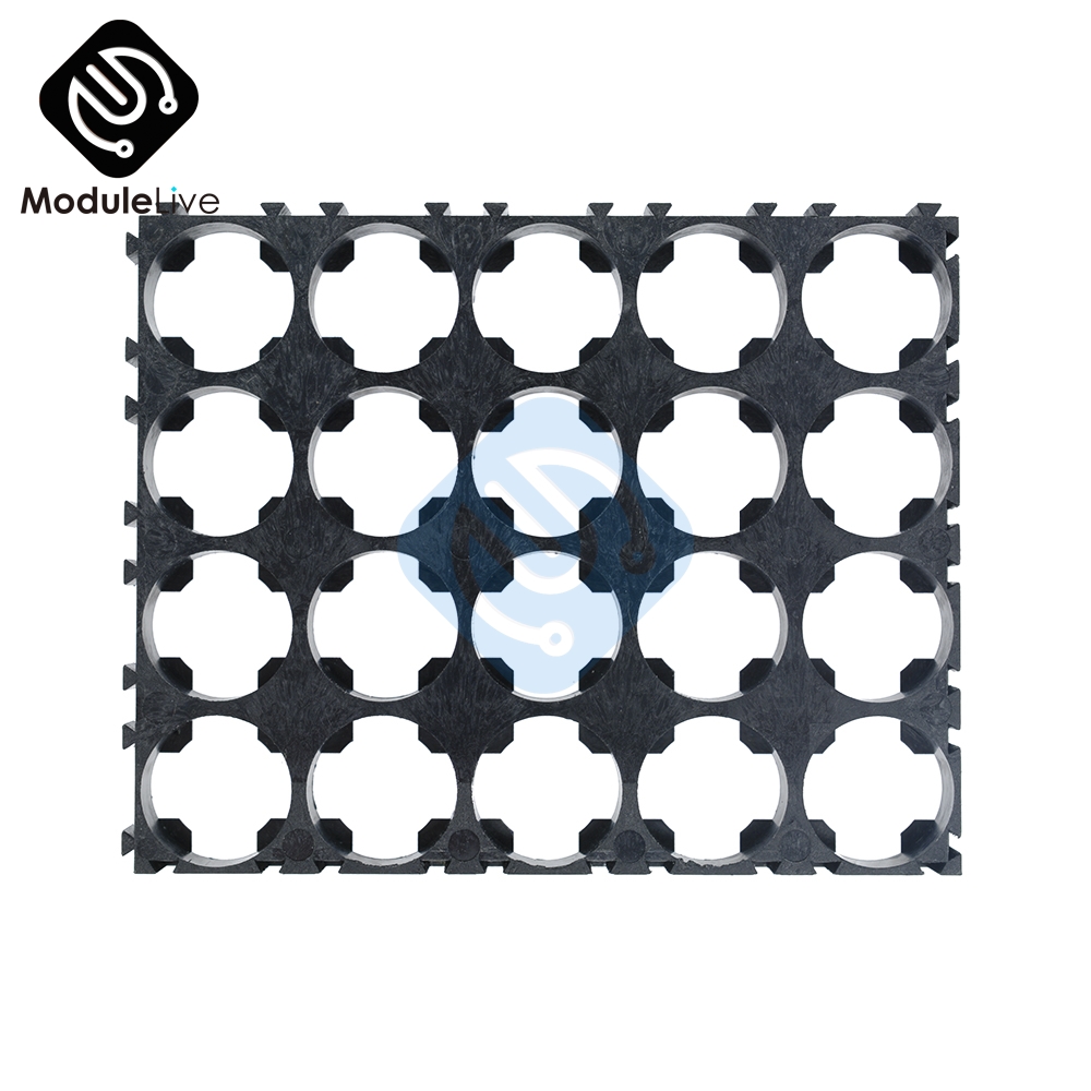 10 sztuk 4x5 4*5 separator ogniw 18650 uchwyt baterii 18650 bateria litowa plastikowy stojak baterie promieniowanie muszla Pakiet 100% pochodzenie