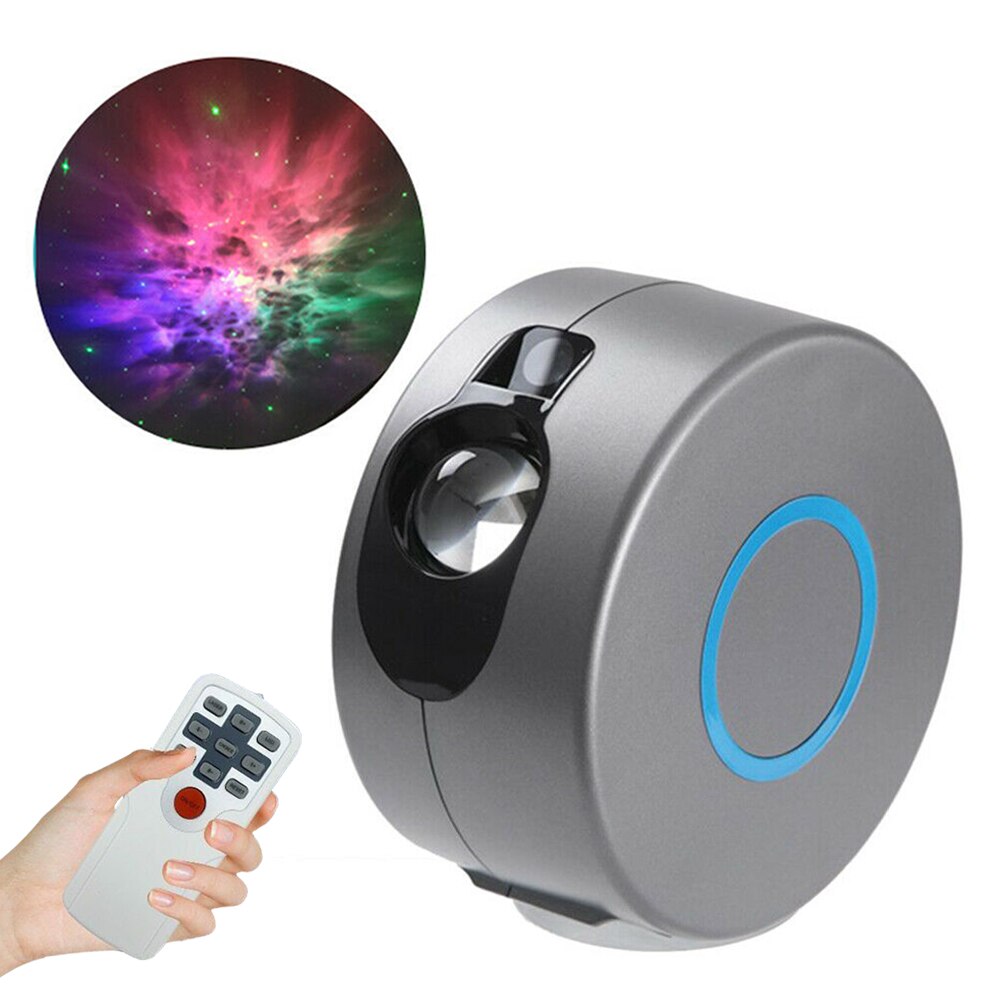 Roterende Led Projector Licht Sterrenhemel Oceaan Golf Ster Galaxy Nebula Night Lamp: Gray