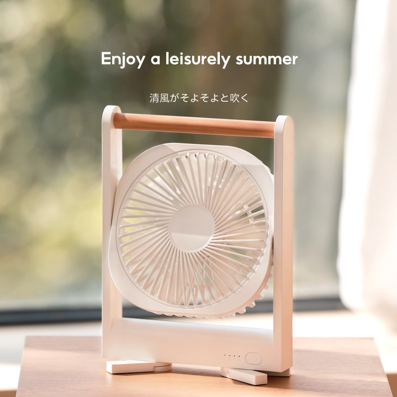 Eary-ventilador de escritorio portátil 3 en 1, montado en la pared, con Base magnética, viento de 4 velocidades, colgante ajustable, Mini ventilador recargable por USB delgado
