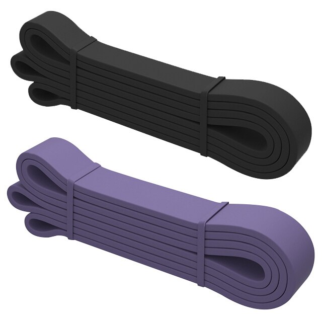 Widerstand Band 208cm Lange ÜSpund Bands für Sport ziehen hoch Yoga strecken Expander Schleife Fitness Band Ausbildung Elastische Gummi Gummi: Schwarz Violett
