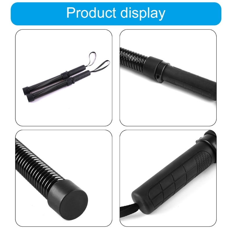 2Pcs Battle Rope Rod Strength Training Tool Battle Rope Spring Rod for Gym Training, Home Workout Enduring